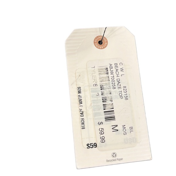 Women’s Billabong Beach Daze Top Floral Puff Sleeve Top NWT Size M - Picture 2 of 3